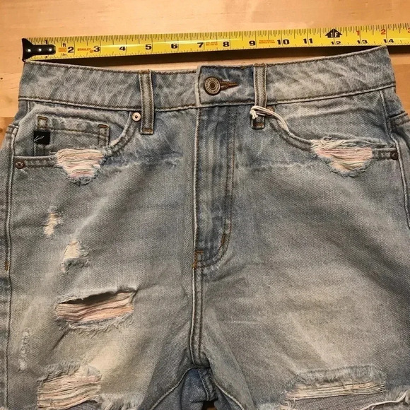 KanCan Ultra High Rise Denim Jean Cutoff Shorts NWT Women’s Size Small S - Picture 8 of 9